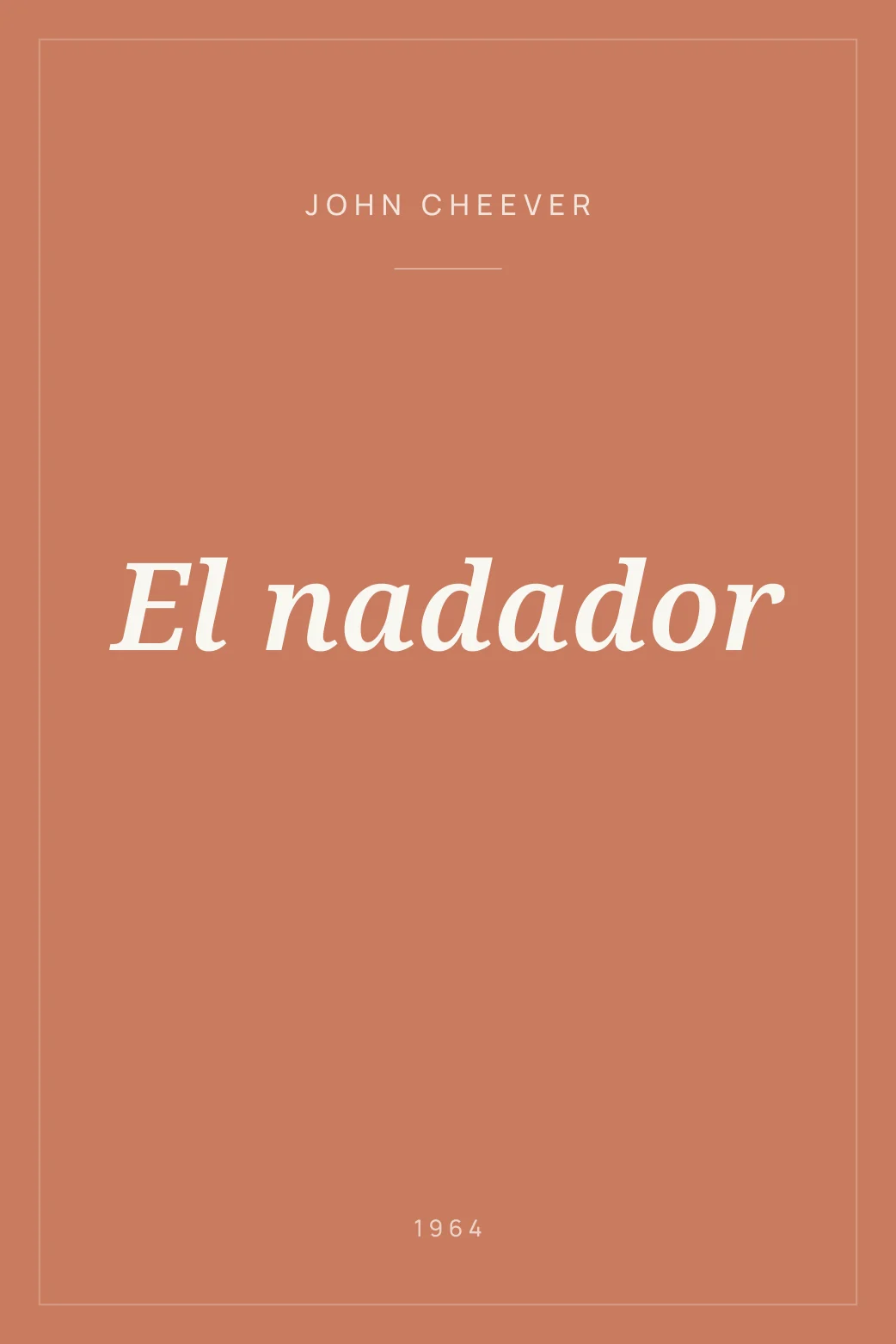 Portada de El nadador