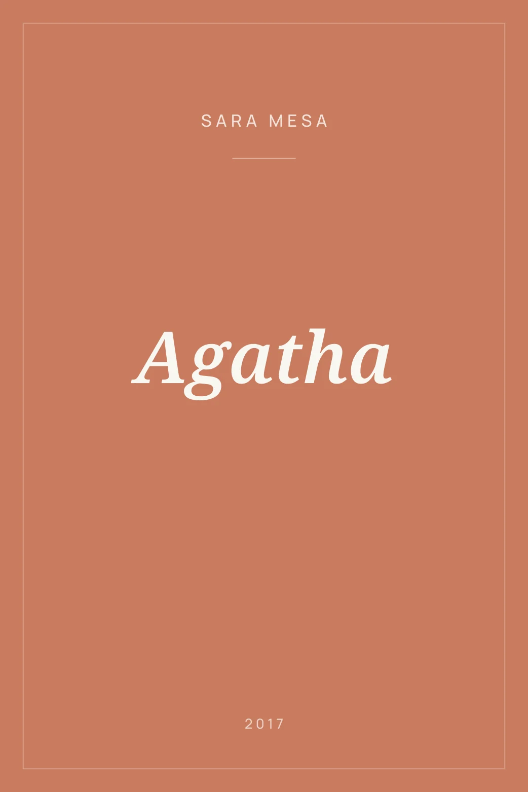 Portada de Agatha