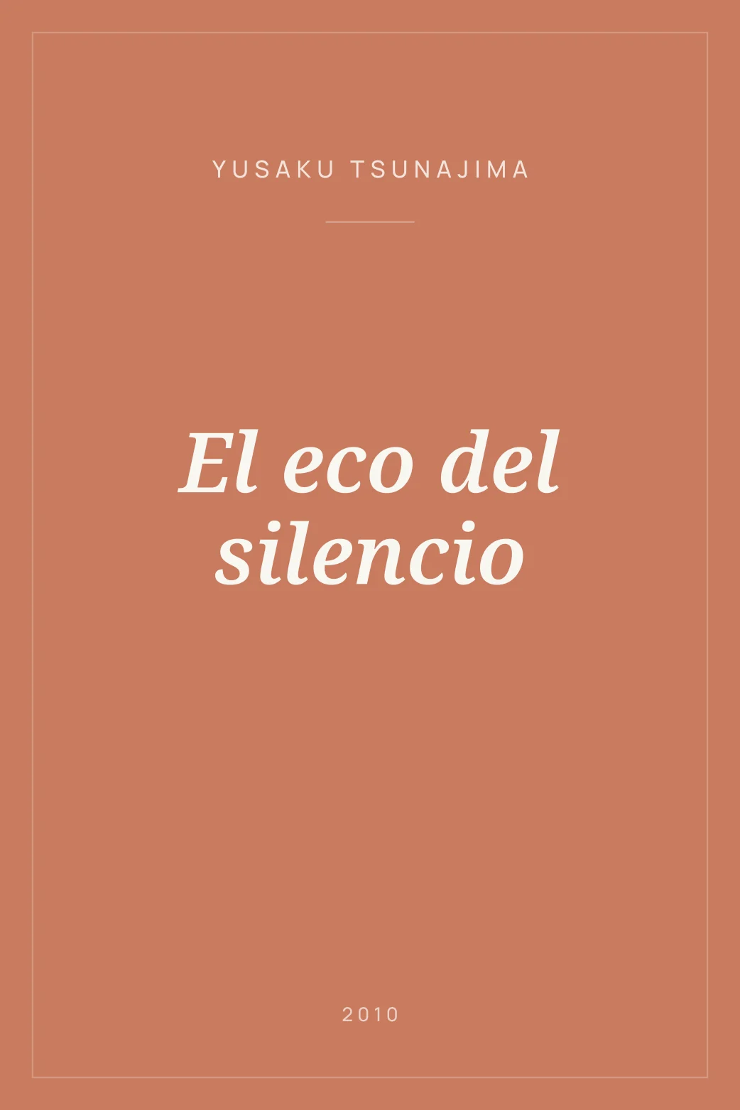 Portada de El eco del silencio