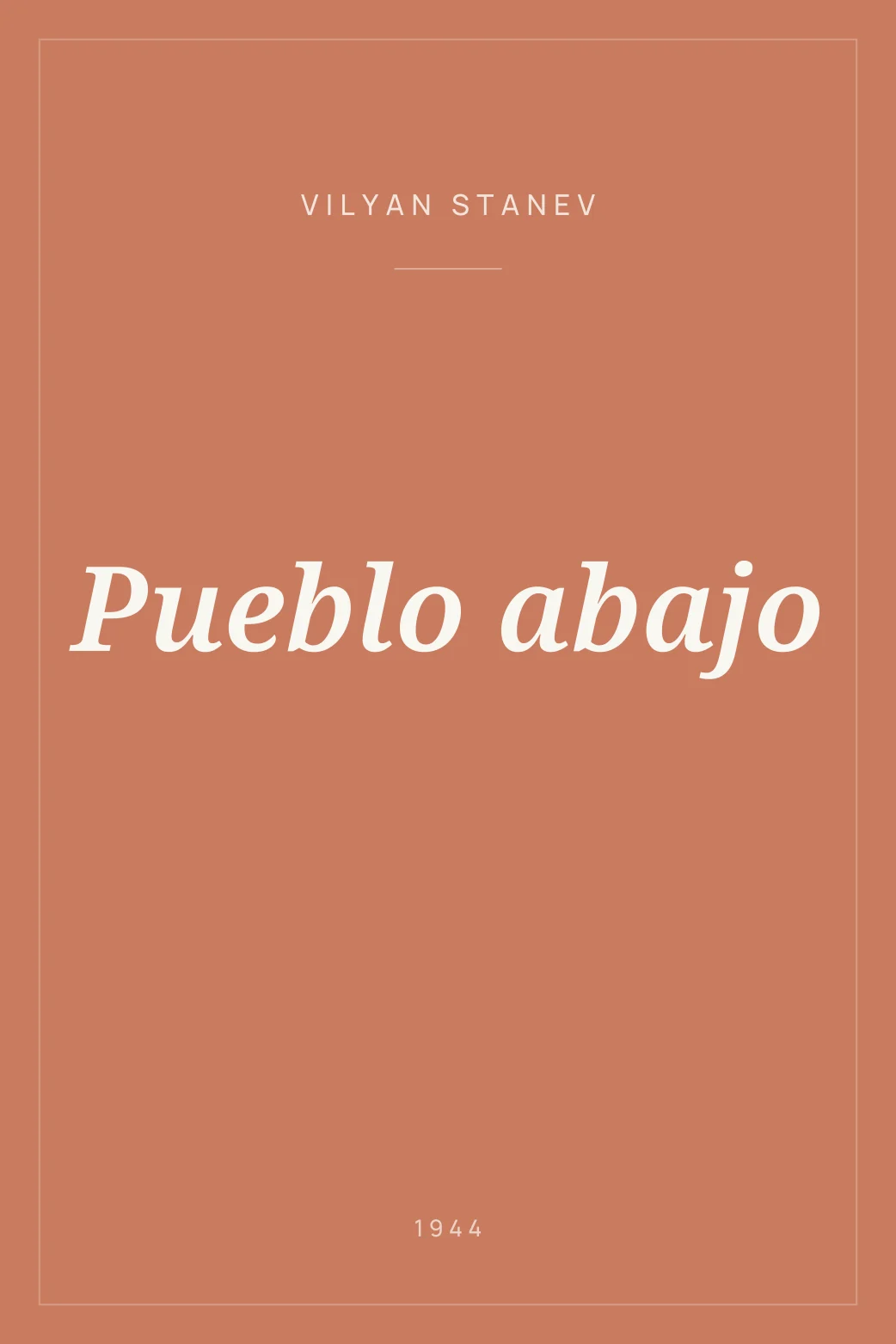 Portada de Pueblo abajo