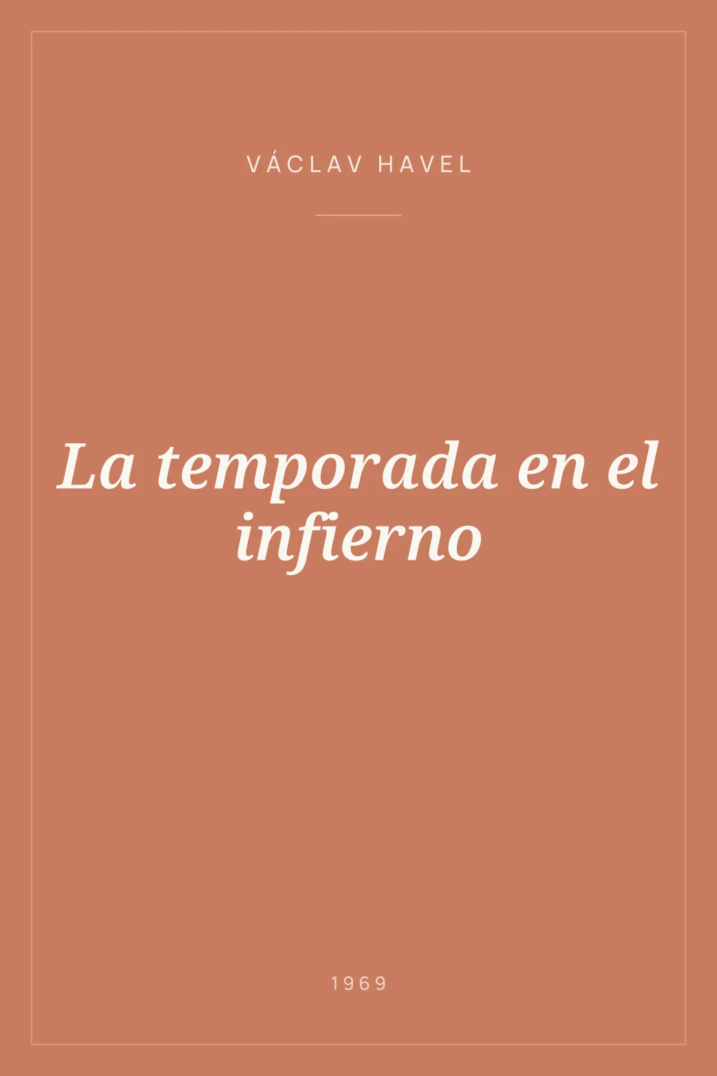 Portada de La temporada en el infierno