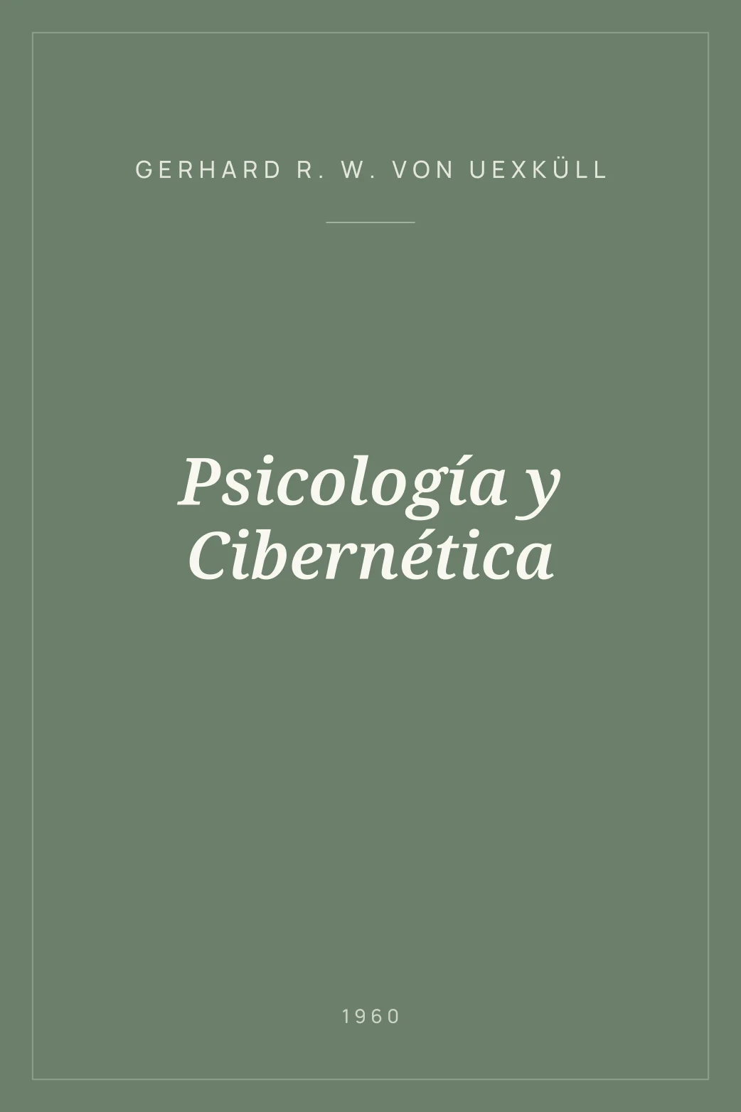 Portada de Psicología y Cibernética