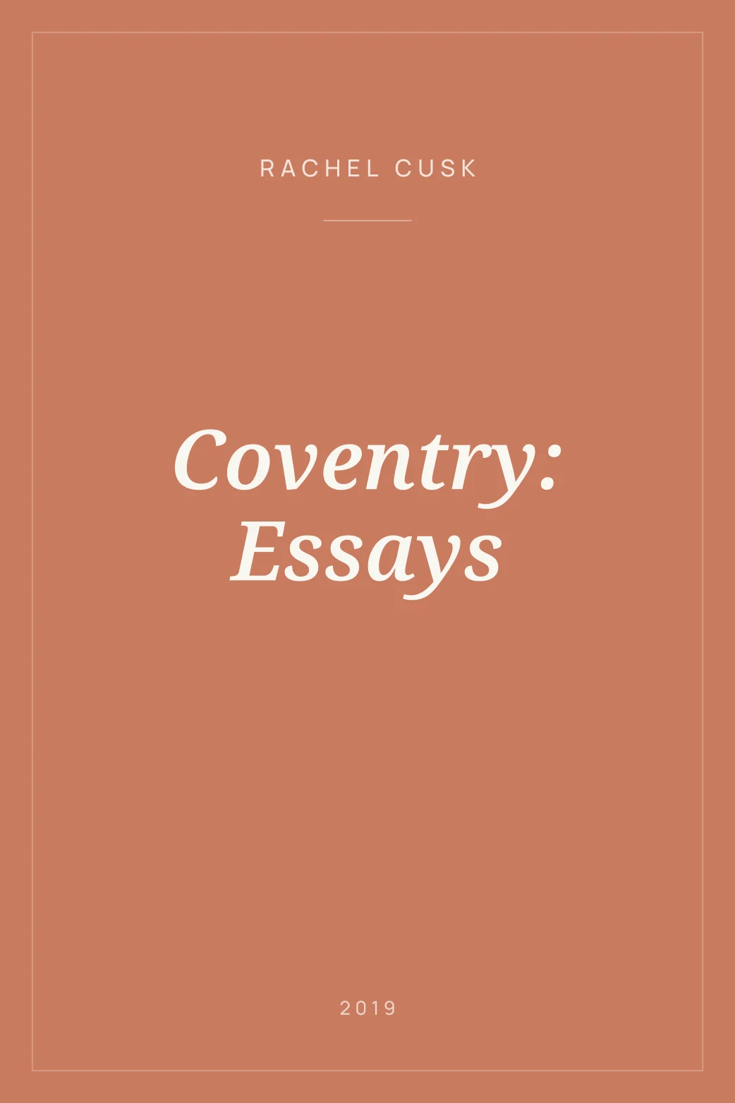Portada de Coventry: Essays