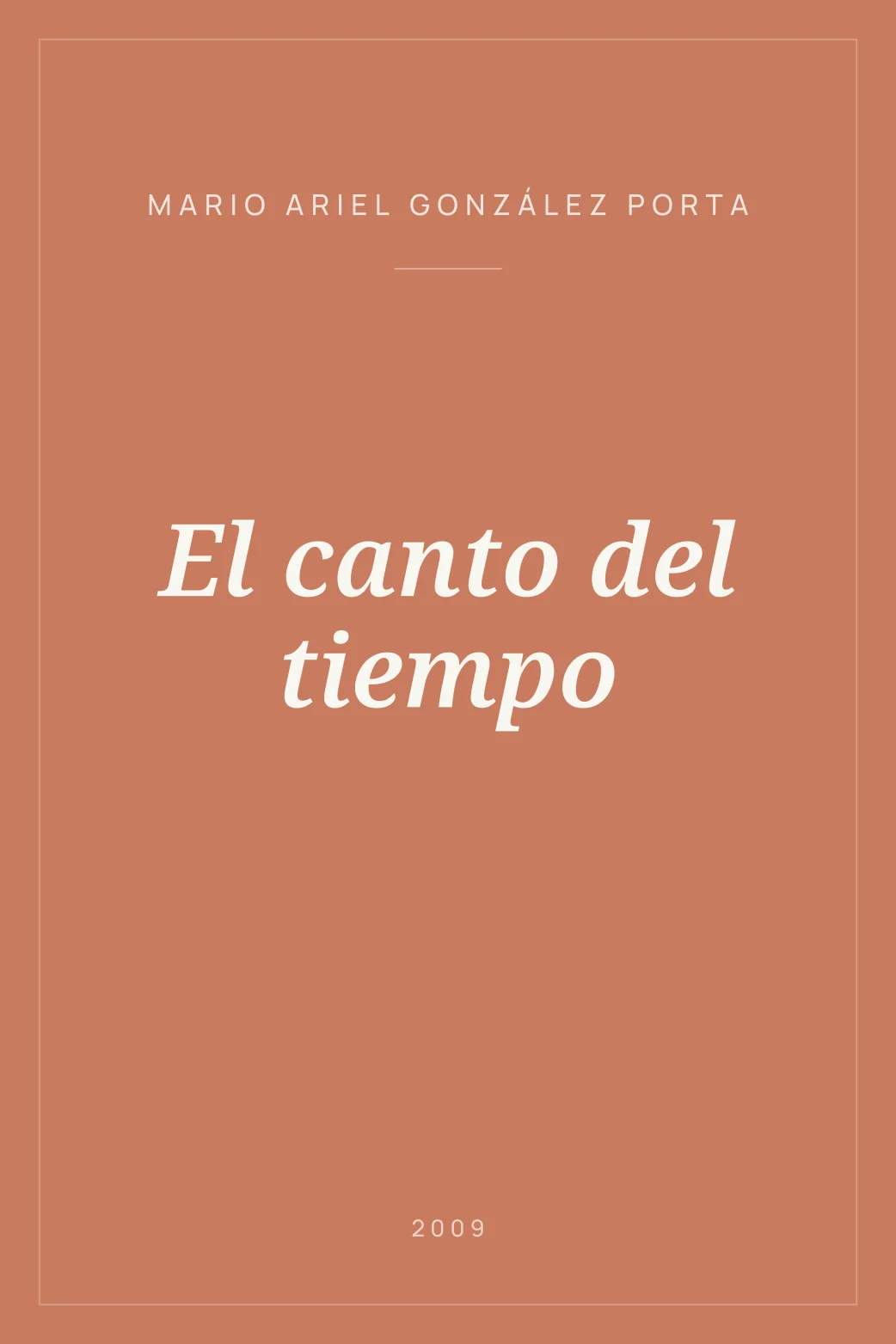 Portada de El canto del tiempo