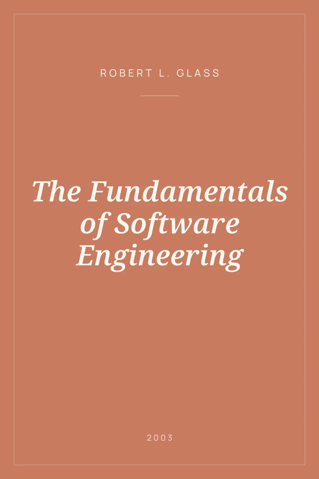 Portada de The Fundamentals of Software Engineering