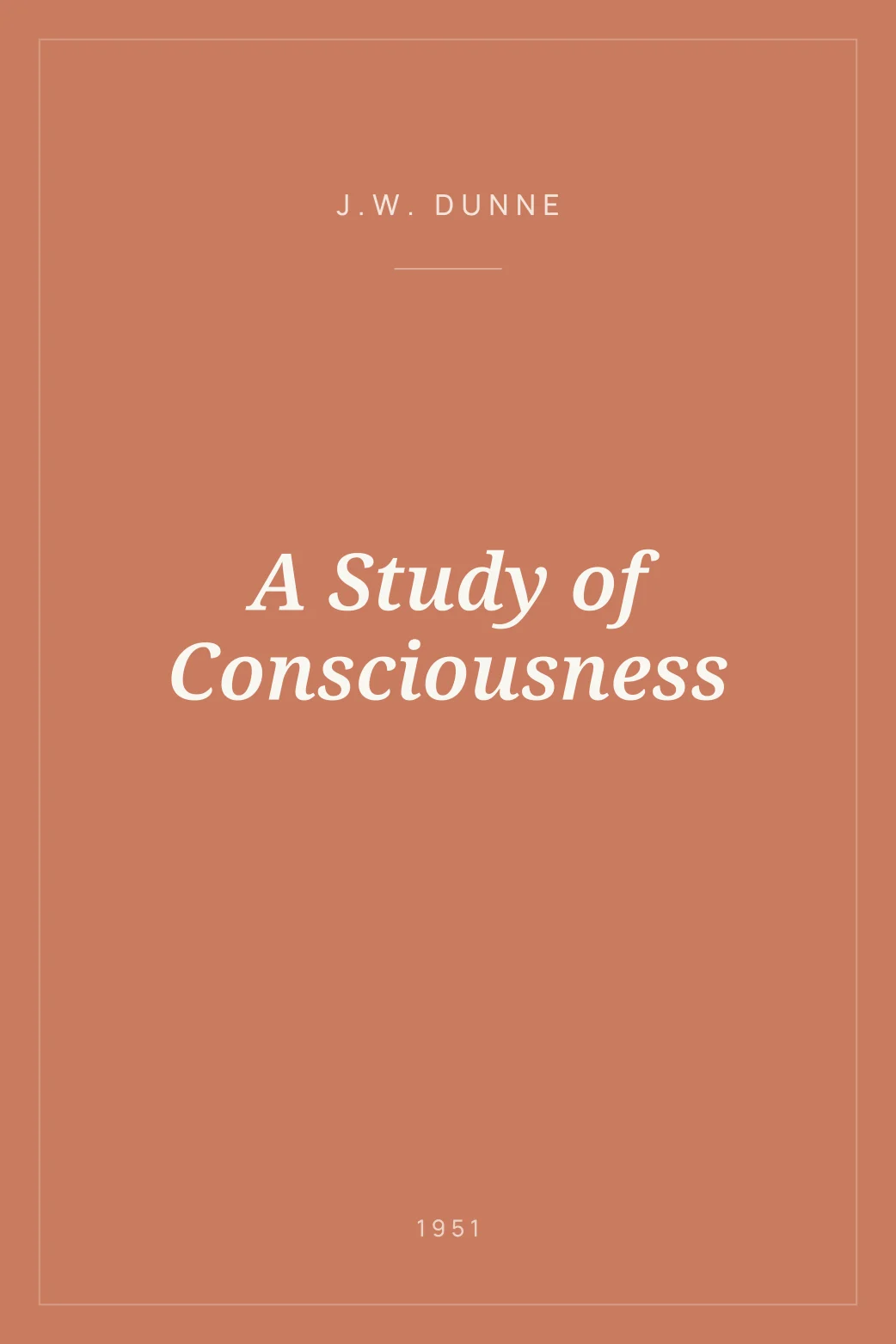 Portada de A Study of Consciousness
