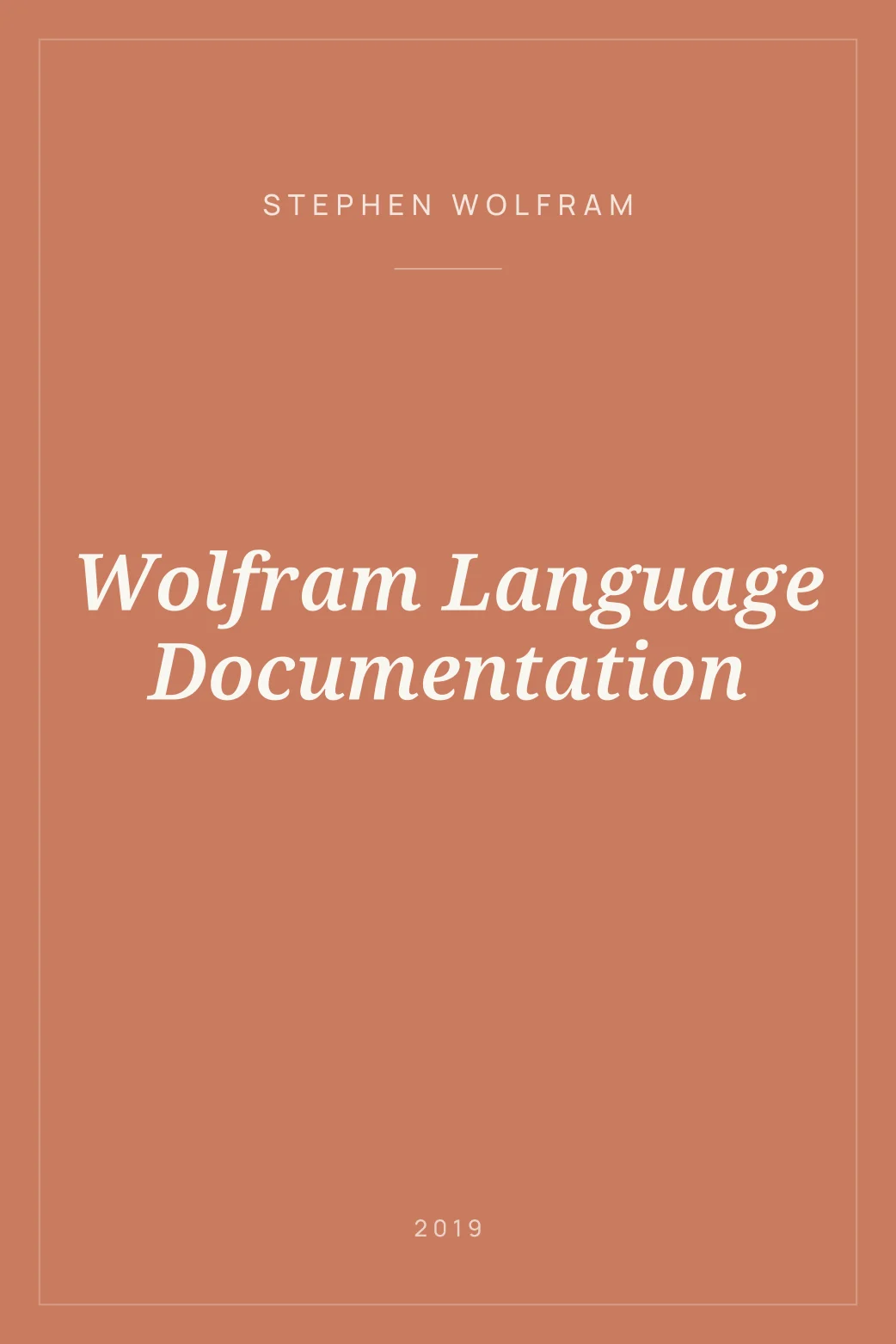 Portada de Wolfram Language Documentation
