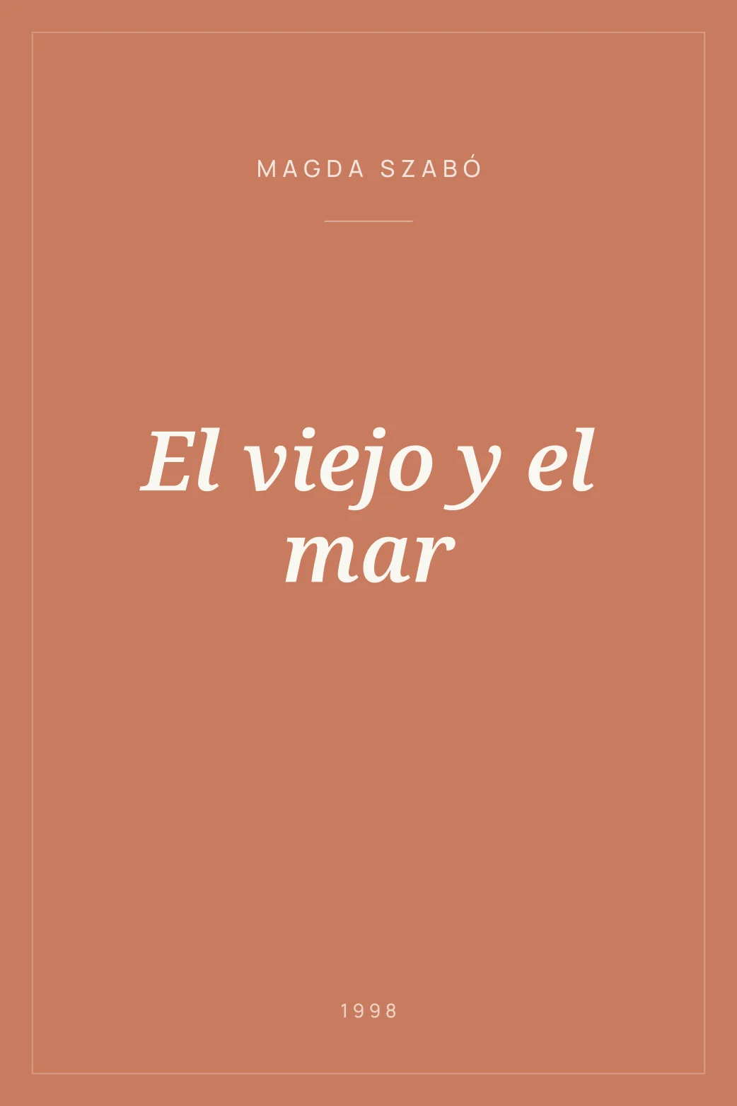 Portada de El viejo y el mar