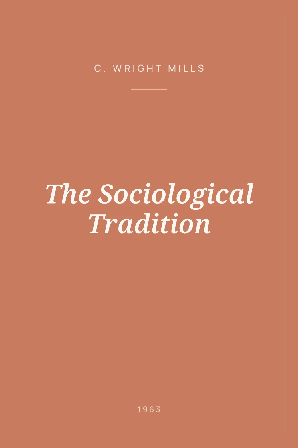 Portada de The Sociological Tradition