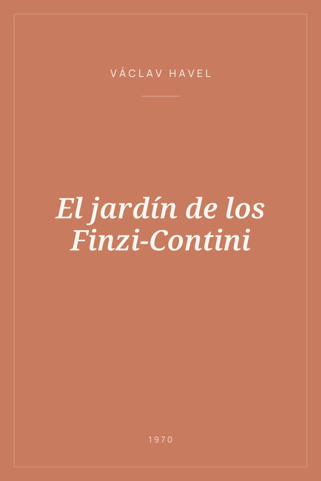 Portada de El jardín de los Finzi-Contini