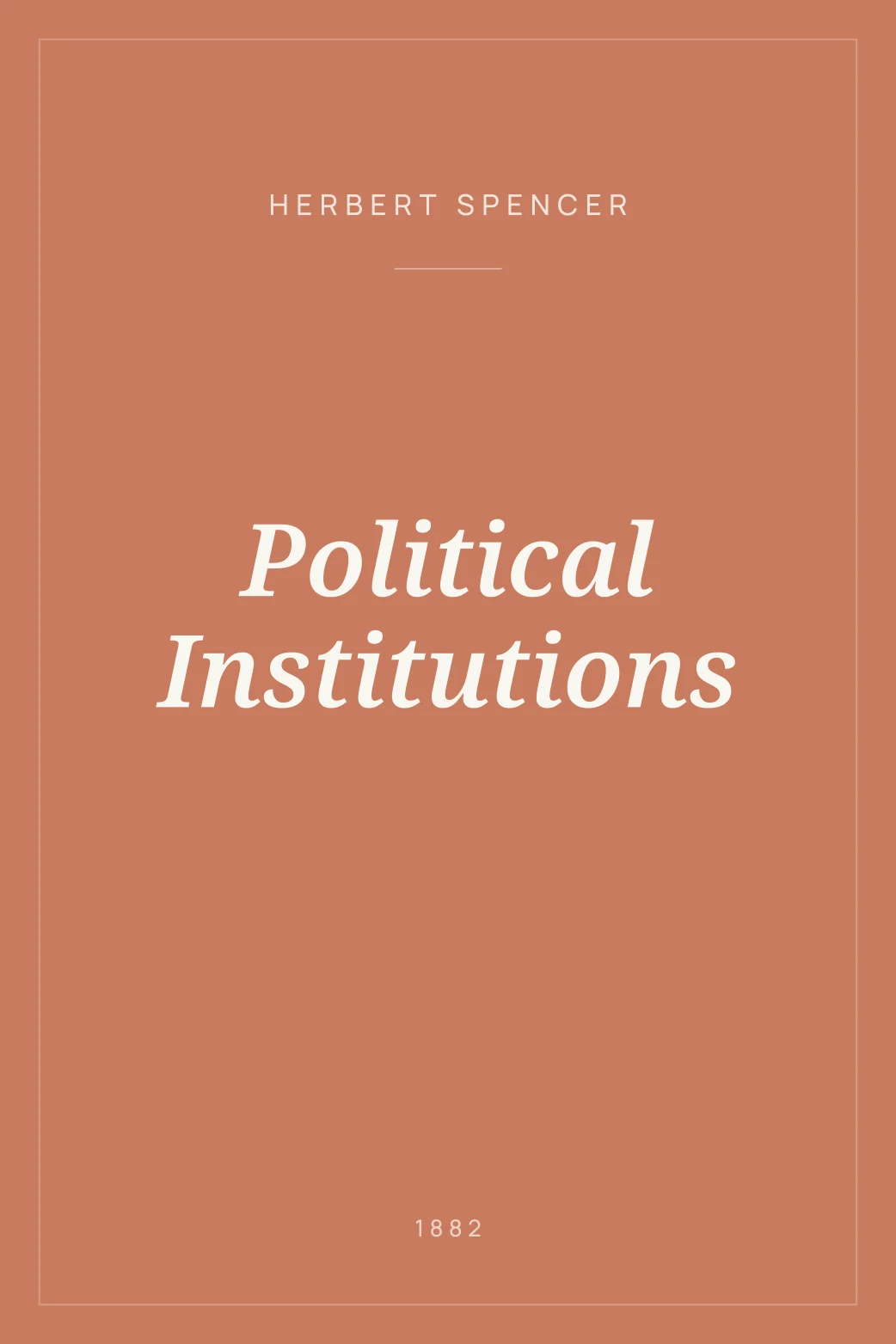 Portada de Political Institutions