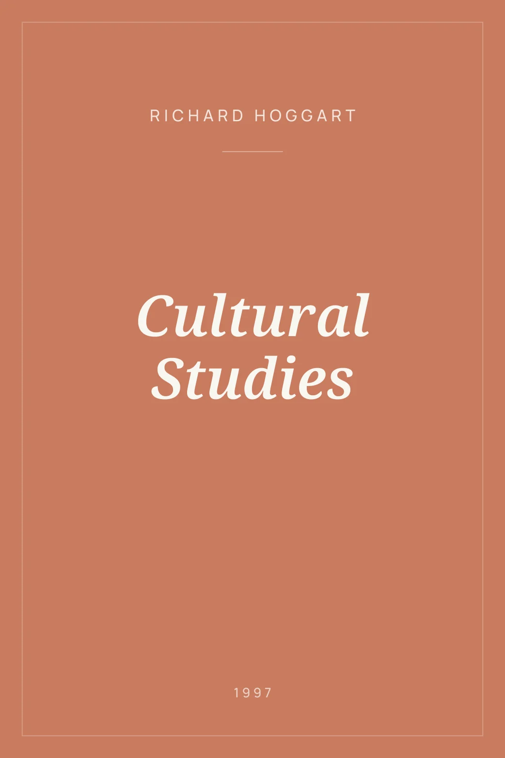 Portada de Cultural Studies