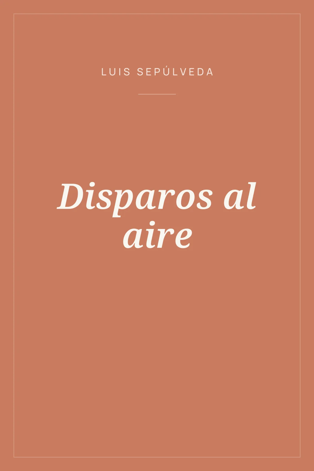 Portada de Disparos al aire