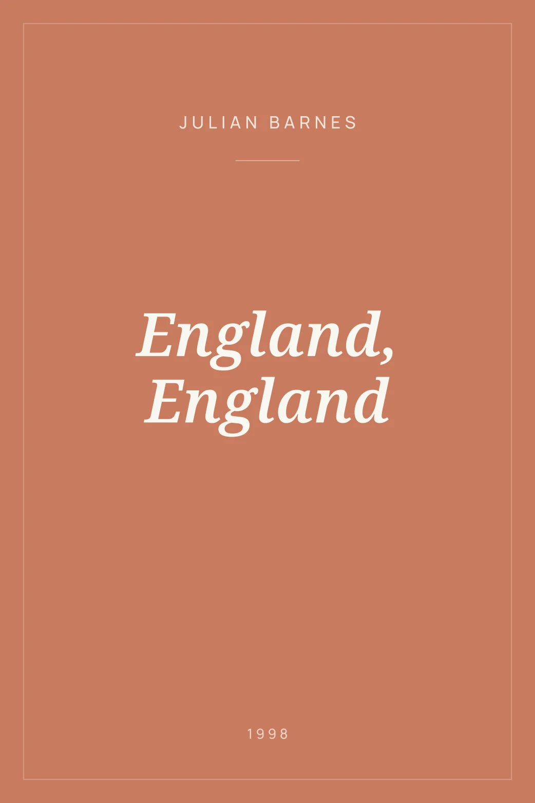 Portada de England, England