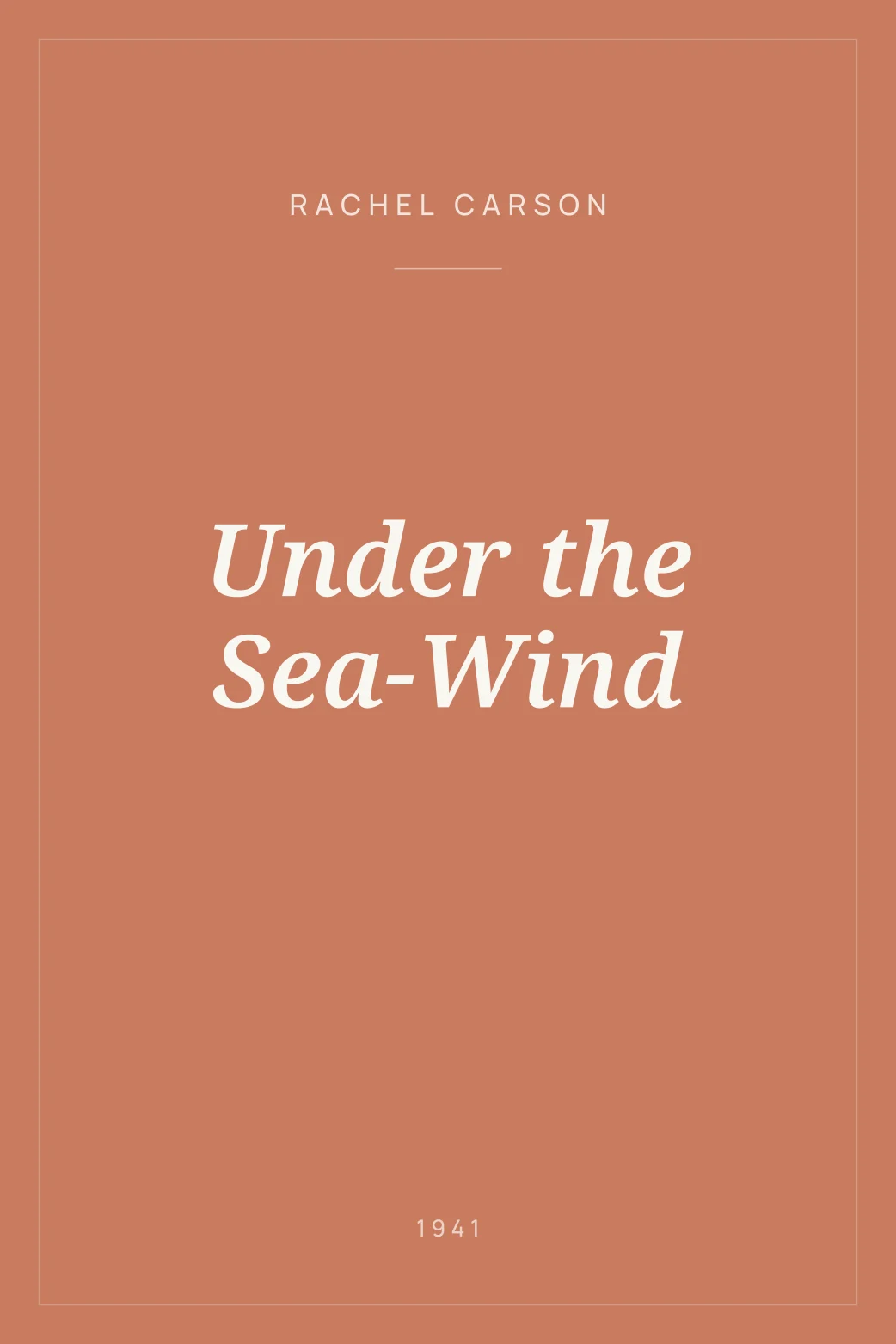 Portada de Under the Sea-Wind