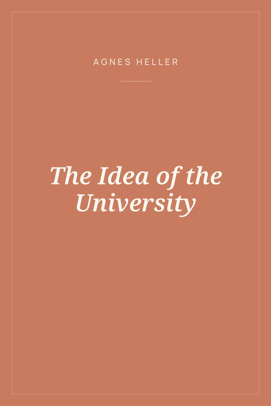 Portada de The Idea of the University