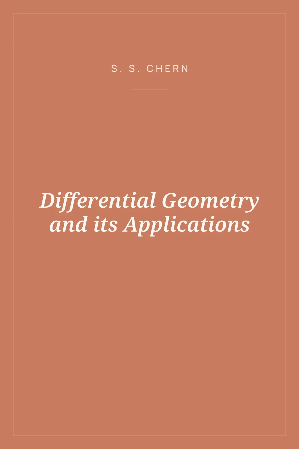 Portada de Differential Geometry and its Applications