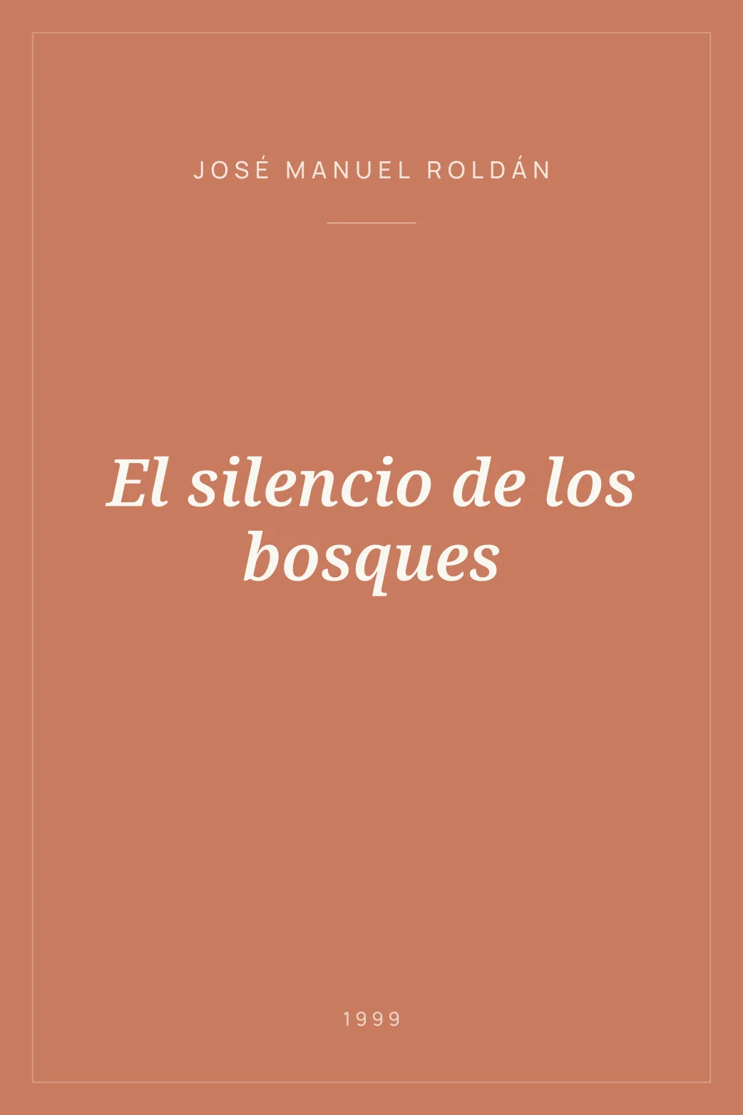 Portada de El silencio de los bosques
