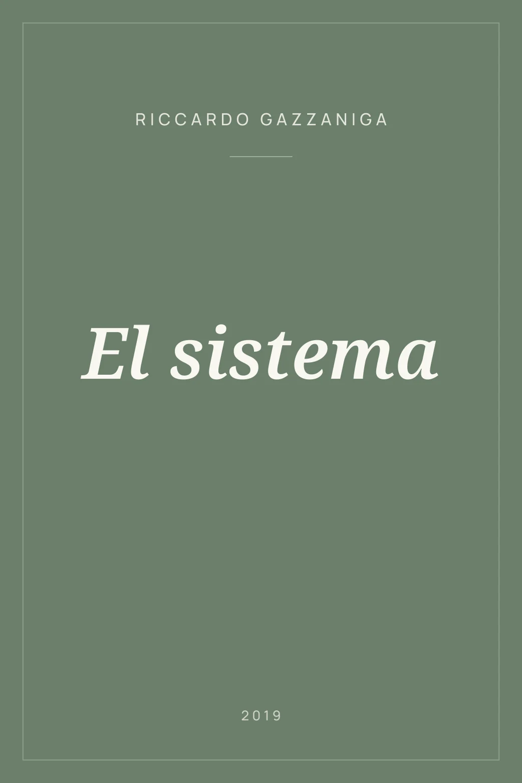 Portada de El sistema