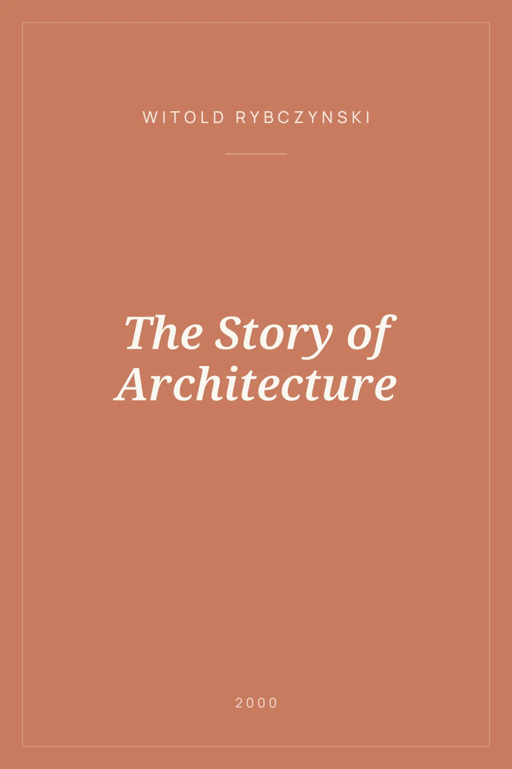 Portada de The Story of Architecture