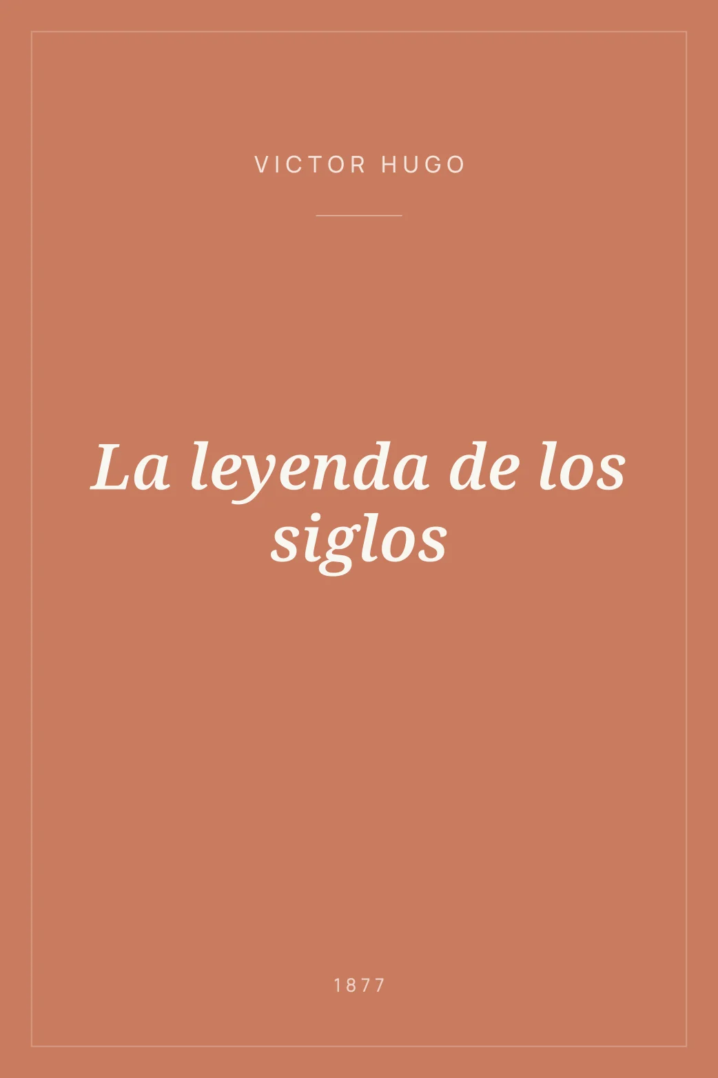 Portada de La leyenda de los siglos