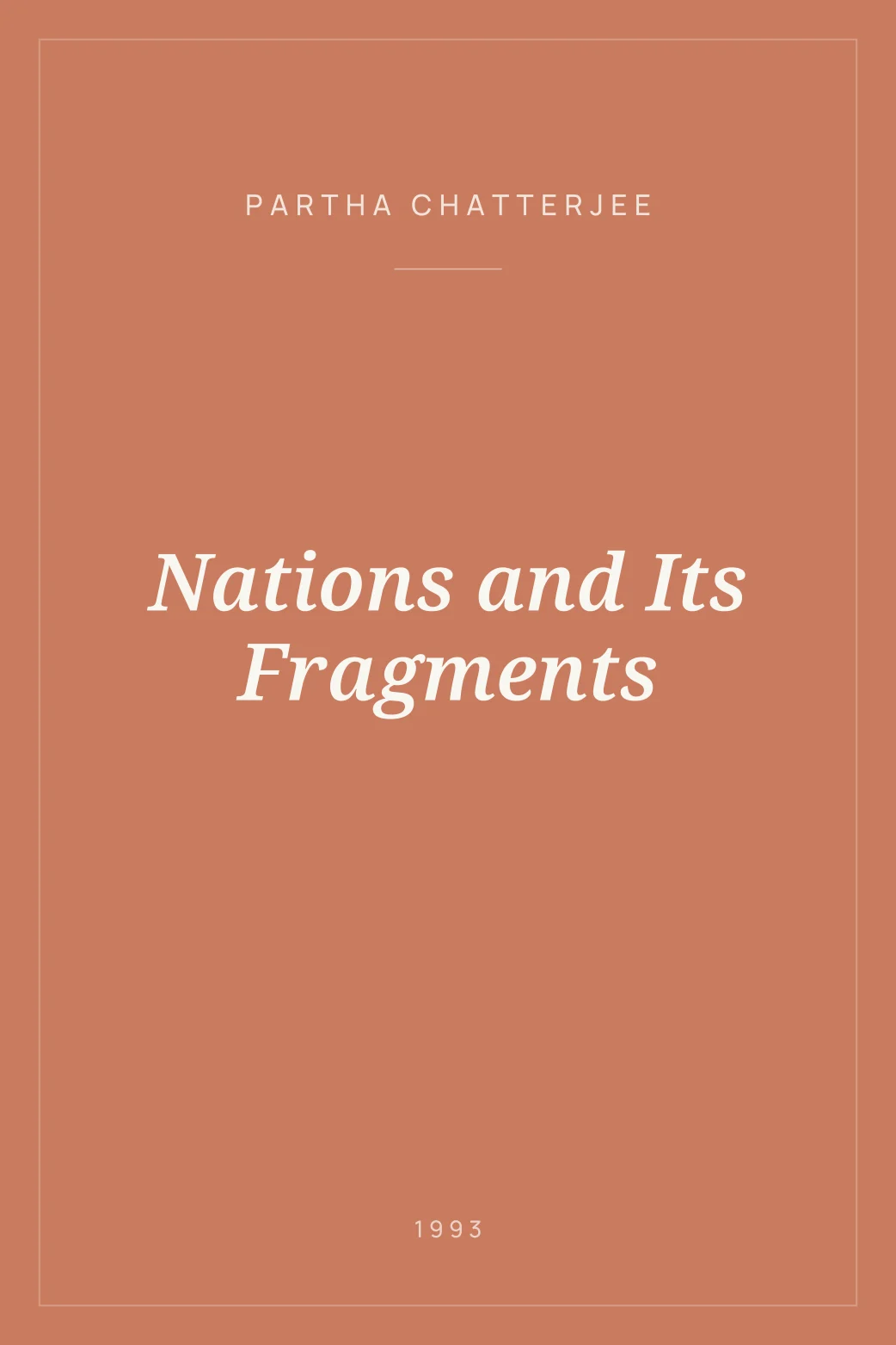 Portada de Nations and Its Fragments
