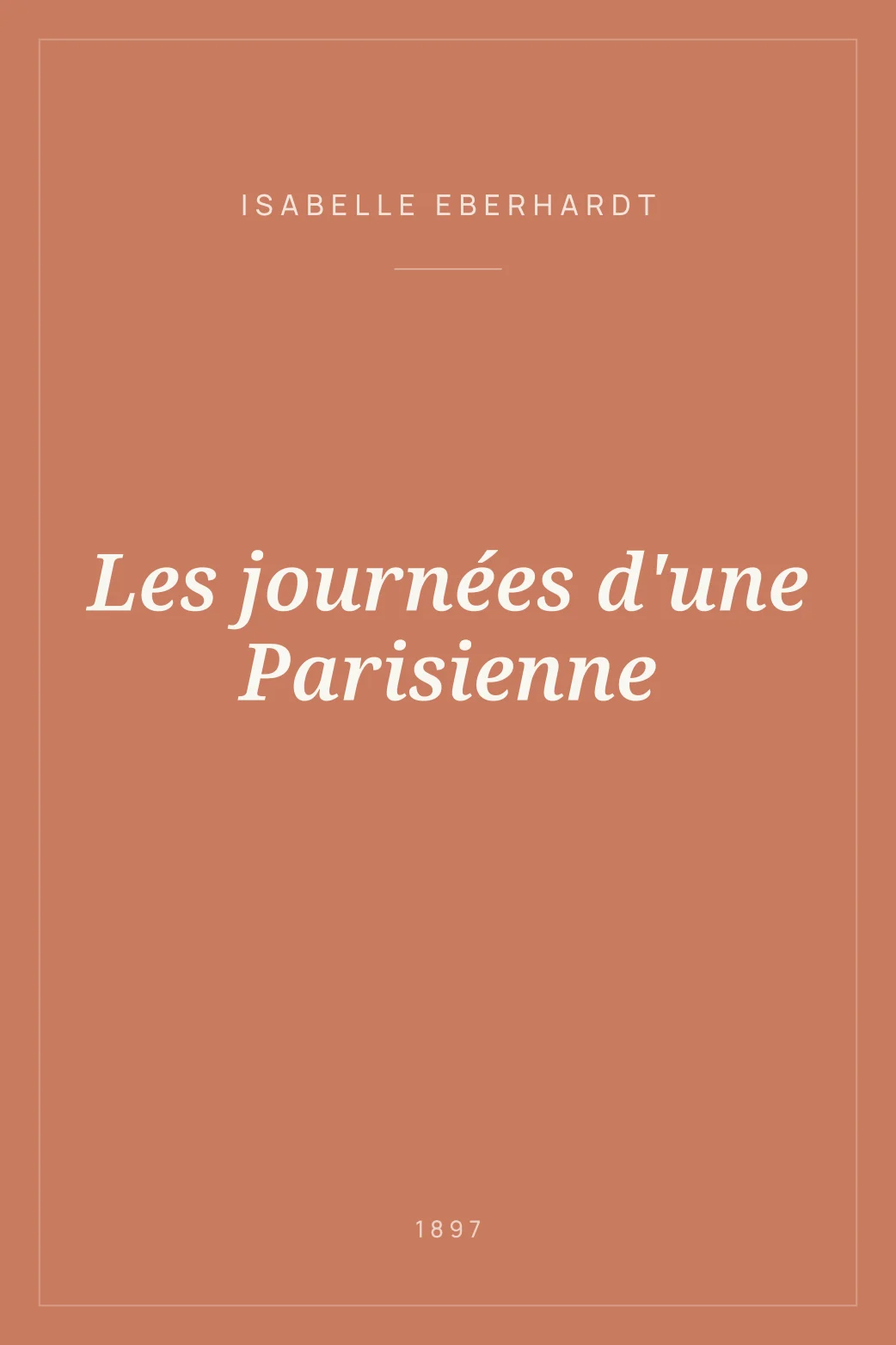 Portada de Les journées d'une Parisienne