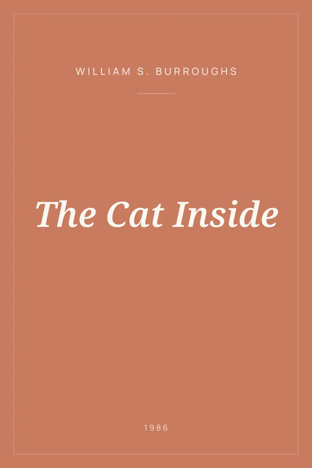 Portada de The Cat Inside