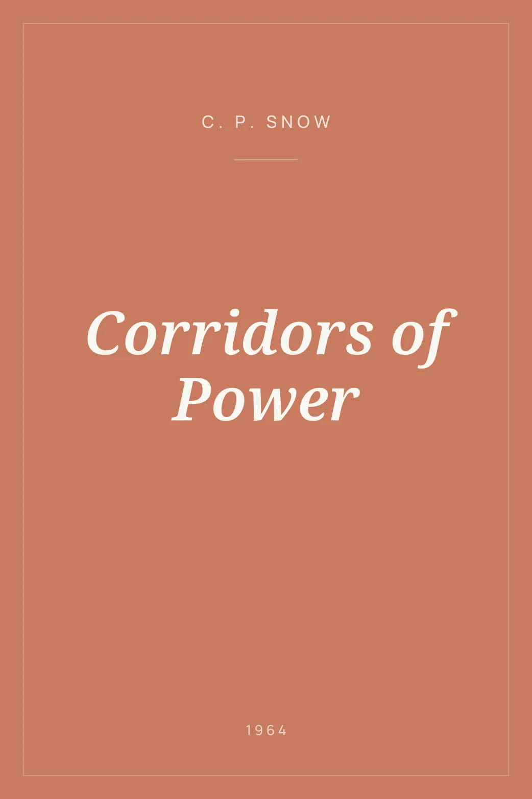 Portada de Corridors of Power
