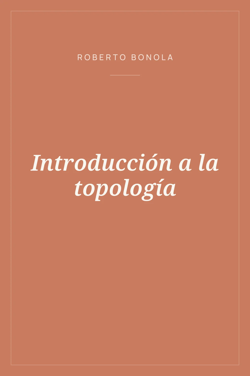 Portada de Introducción a la topología