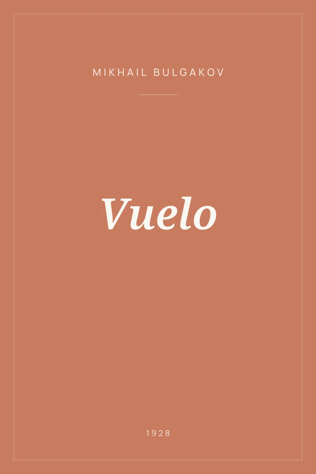 Portada de Vuelo
