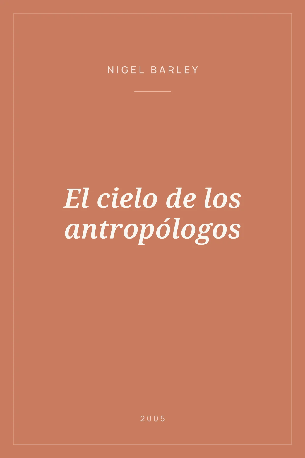 Portada de El cielo de los antropólogos