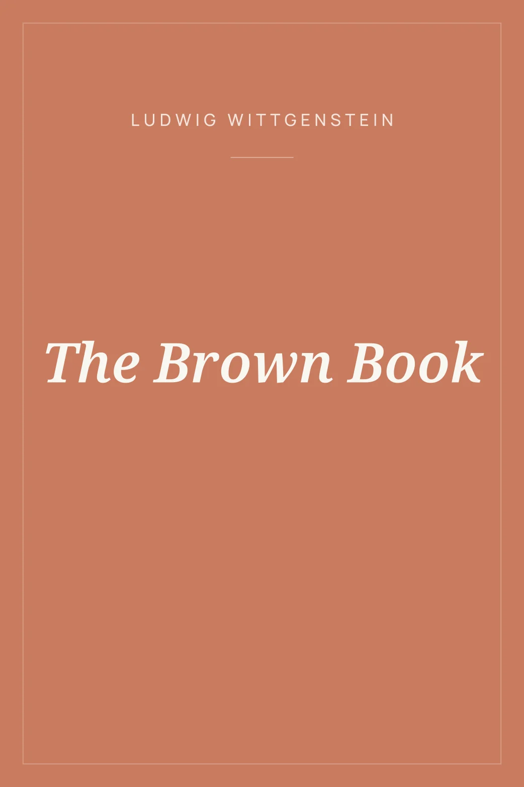 Portada de The Brown Book