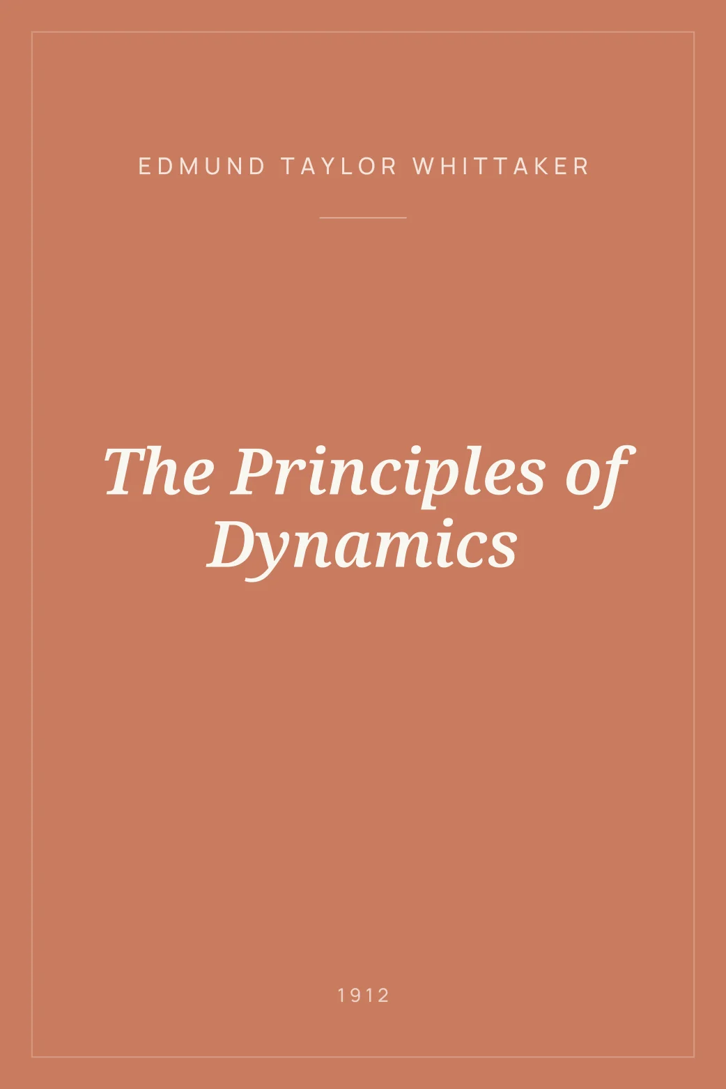 Portada de The Principles of Dynamics