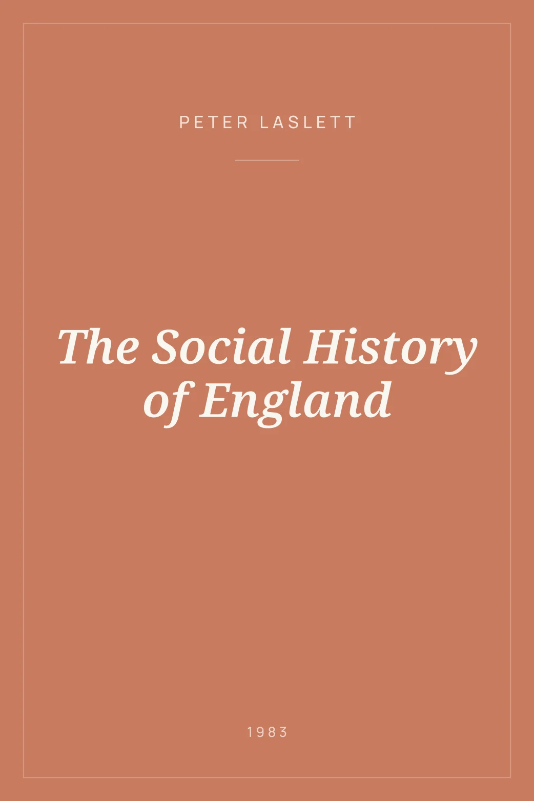 Portada de The Social History of England