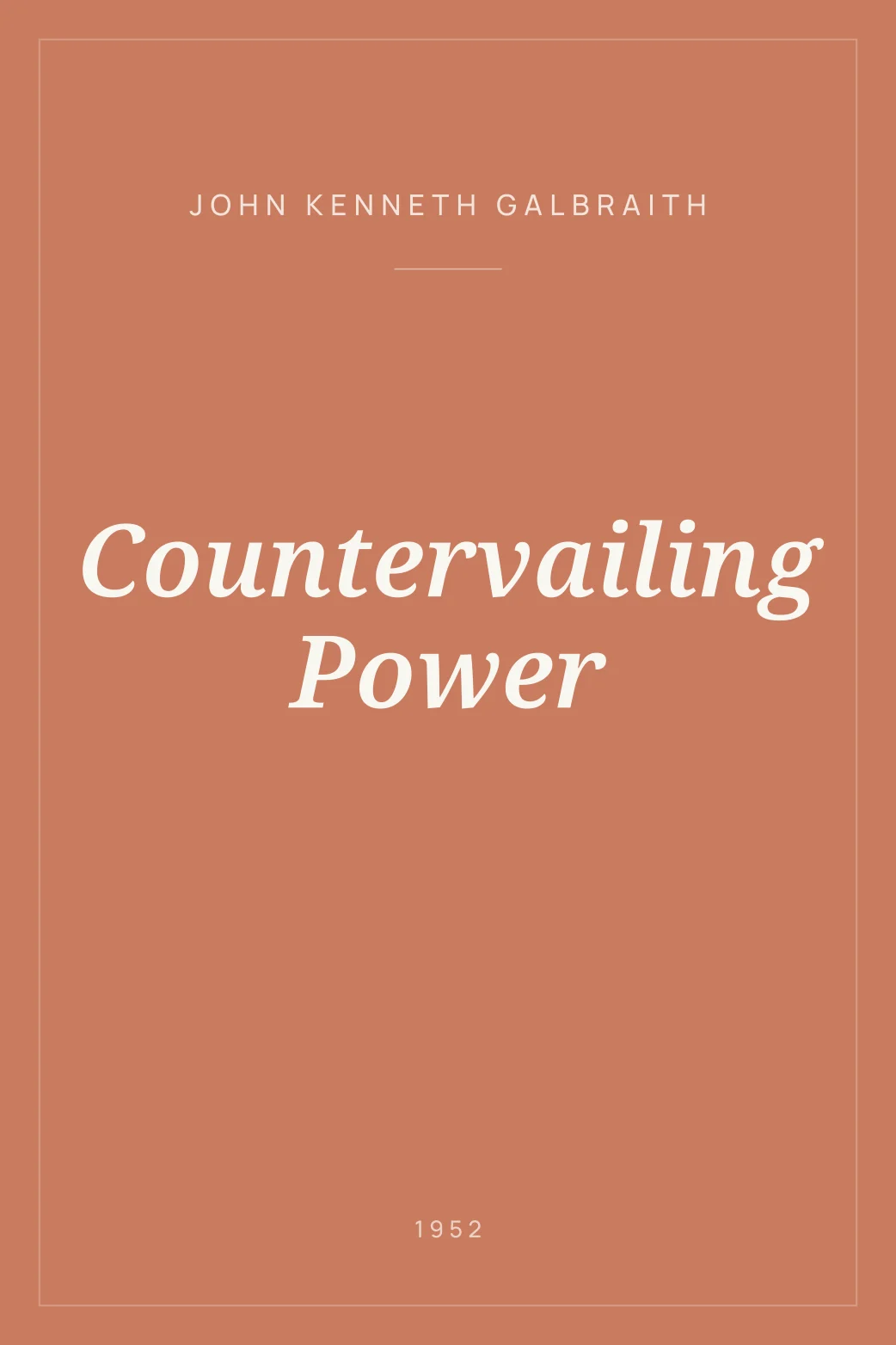 Portada de Countervailing Power