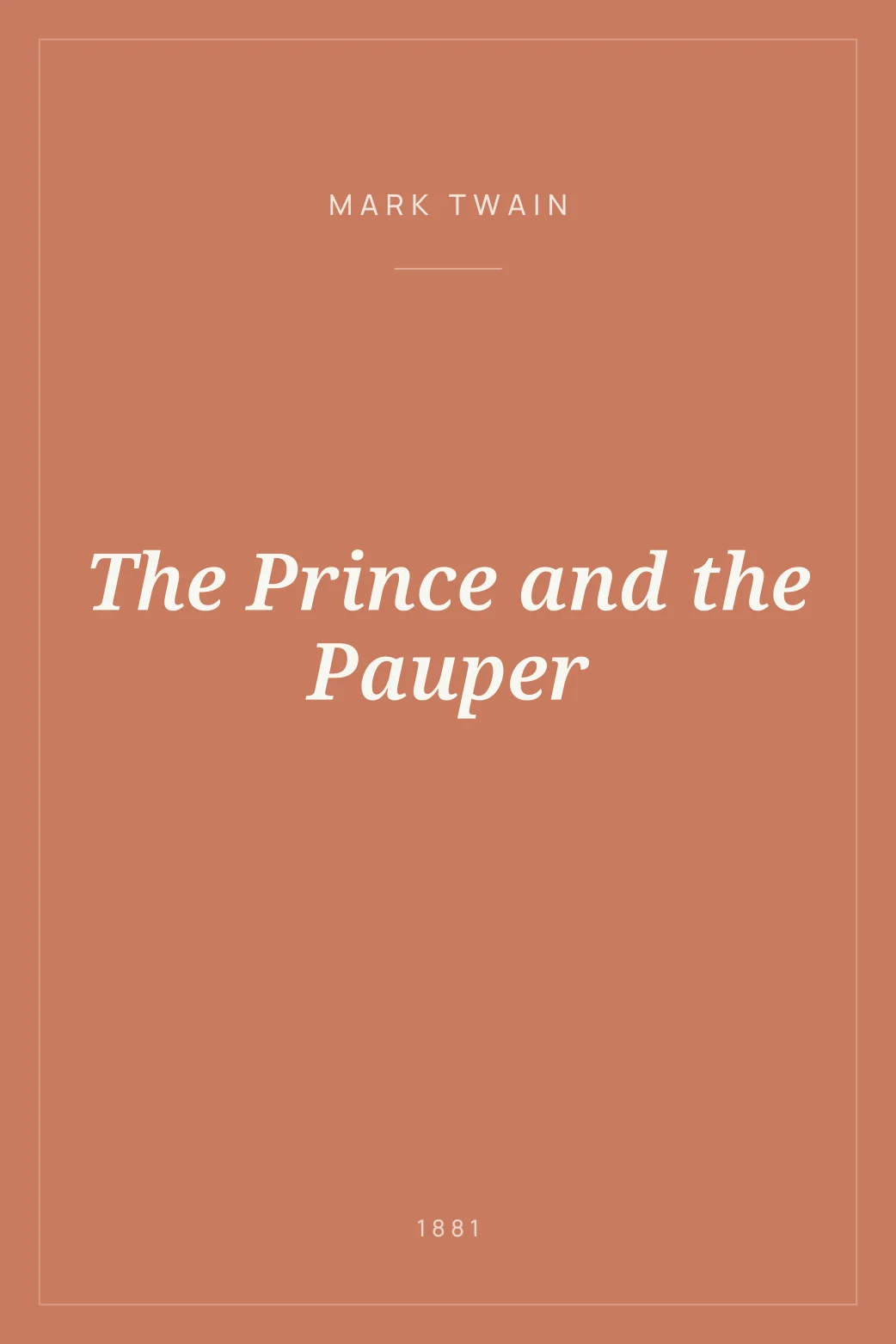 Portada de The Prince and the Pauper