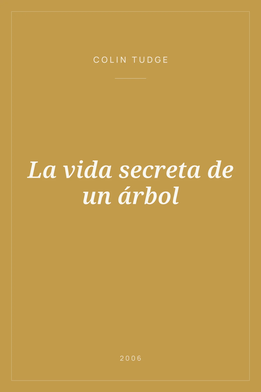 Portada de La vida secreta de un árbol