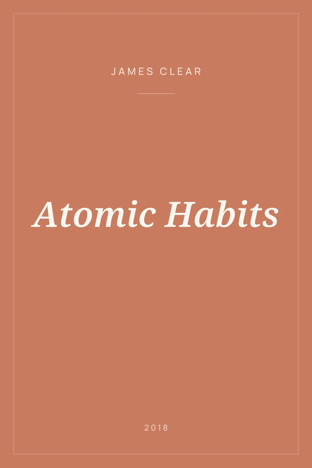 Portada de Atomic Habits