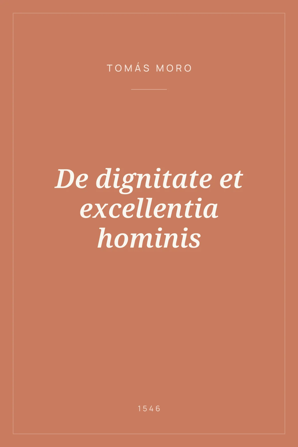 Portada de De dignitate et excellentia hominis