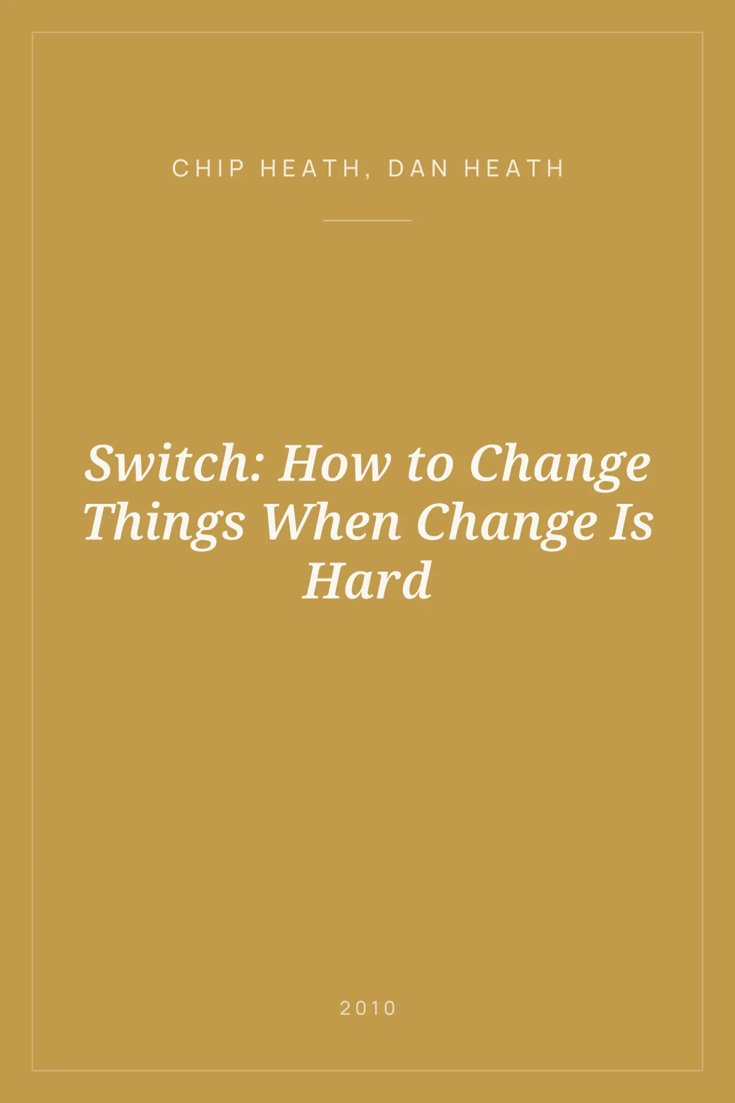 Portada de Switch: How to Change Things When Change Is Hard