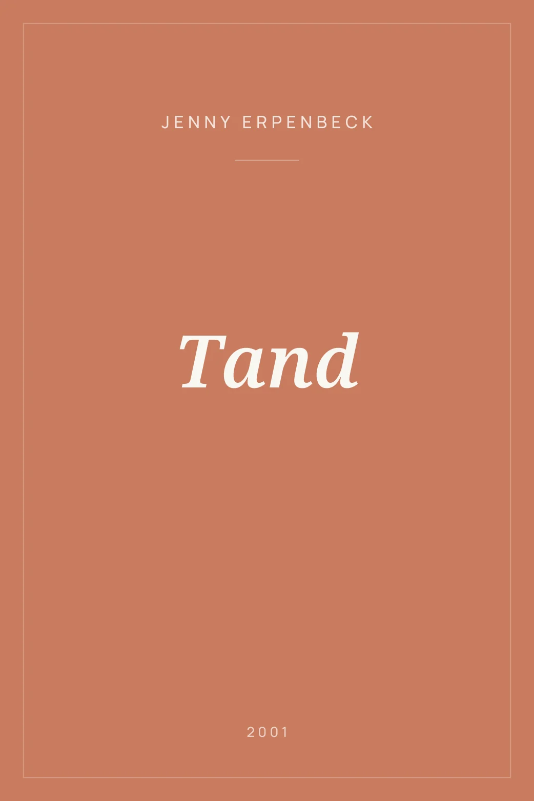 Portada de Tand
