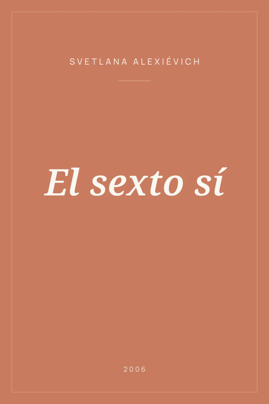 Portada de El sexto sí