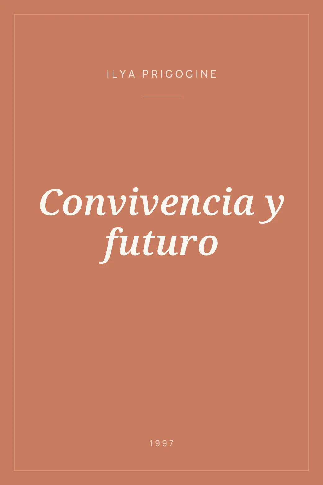 Portada de Convivencia y futuro