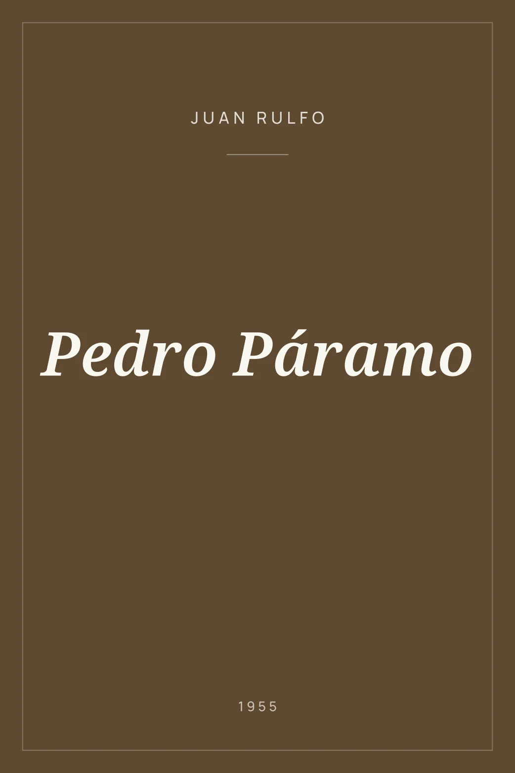 Portada de Pedro Páramo