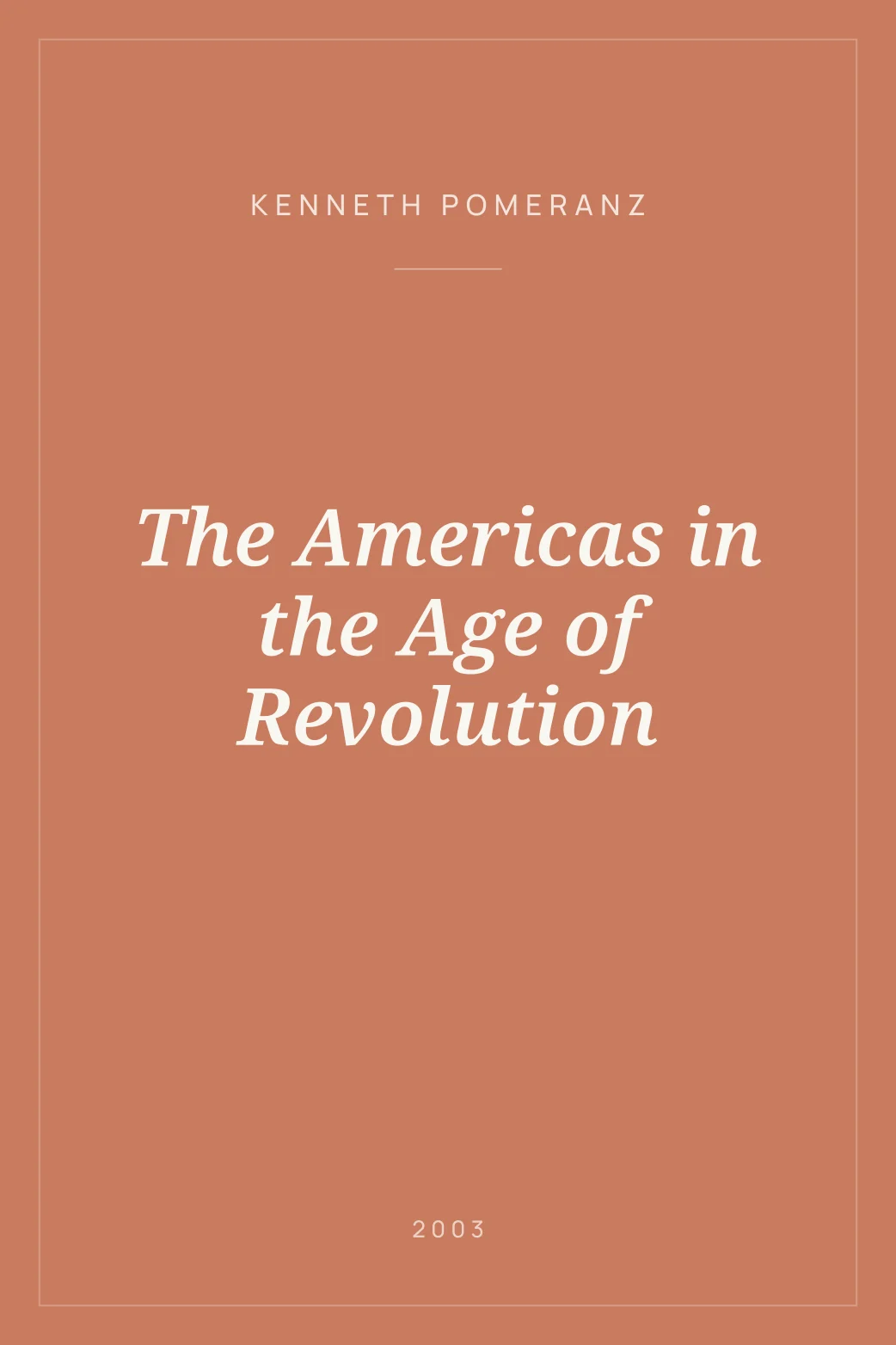 Portada de The Americas in the Age of Revolution