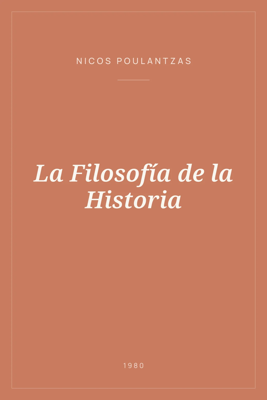 Portada de La Filosofía de la Historia