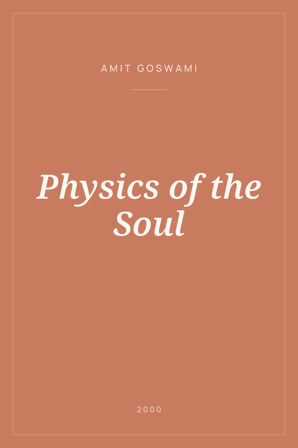 Portada de Physics of the Soul