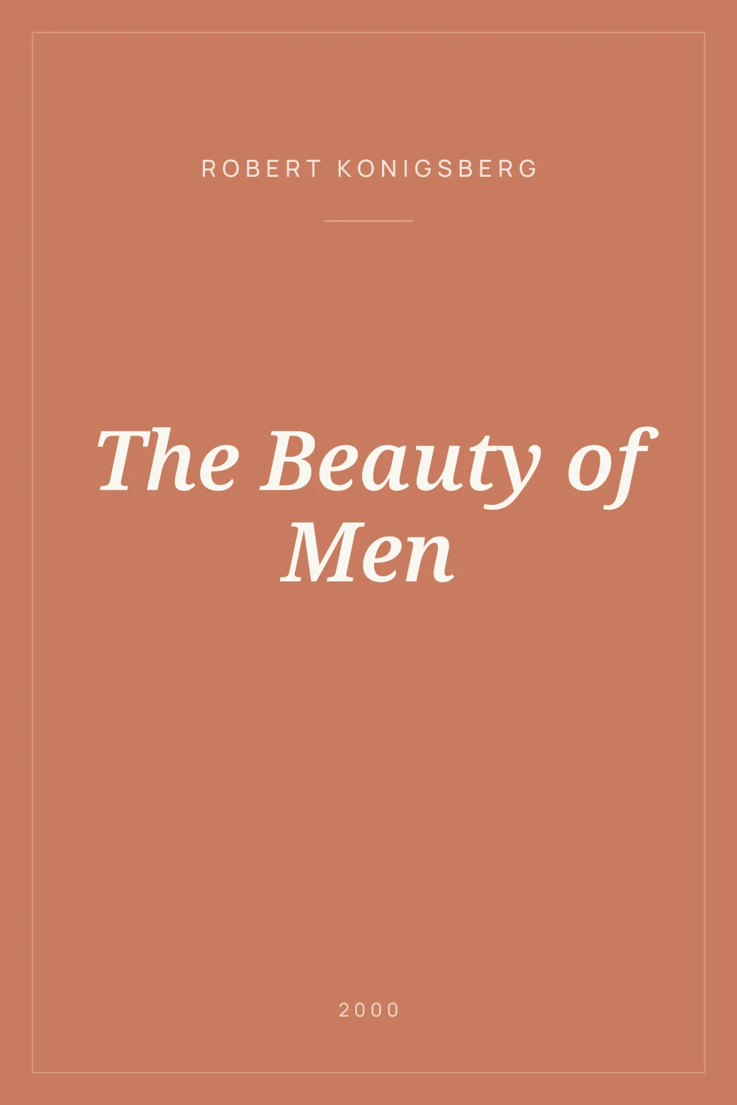 Portada de The Beauty of Men