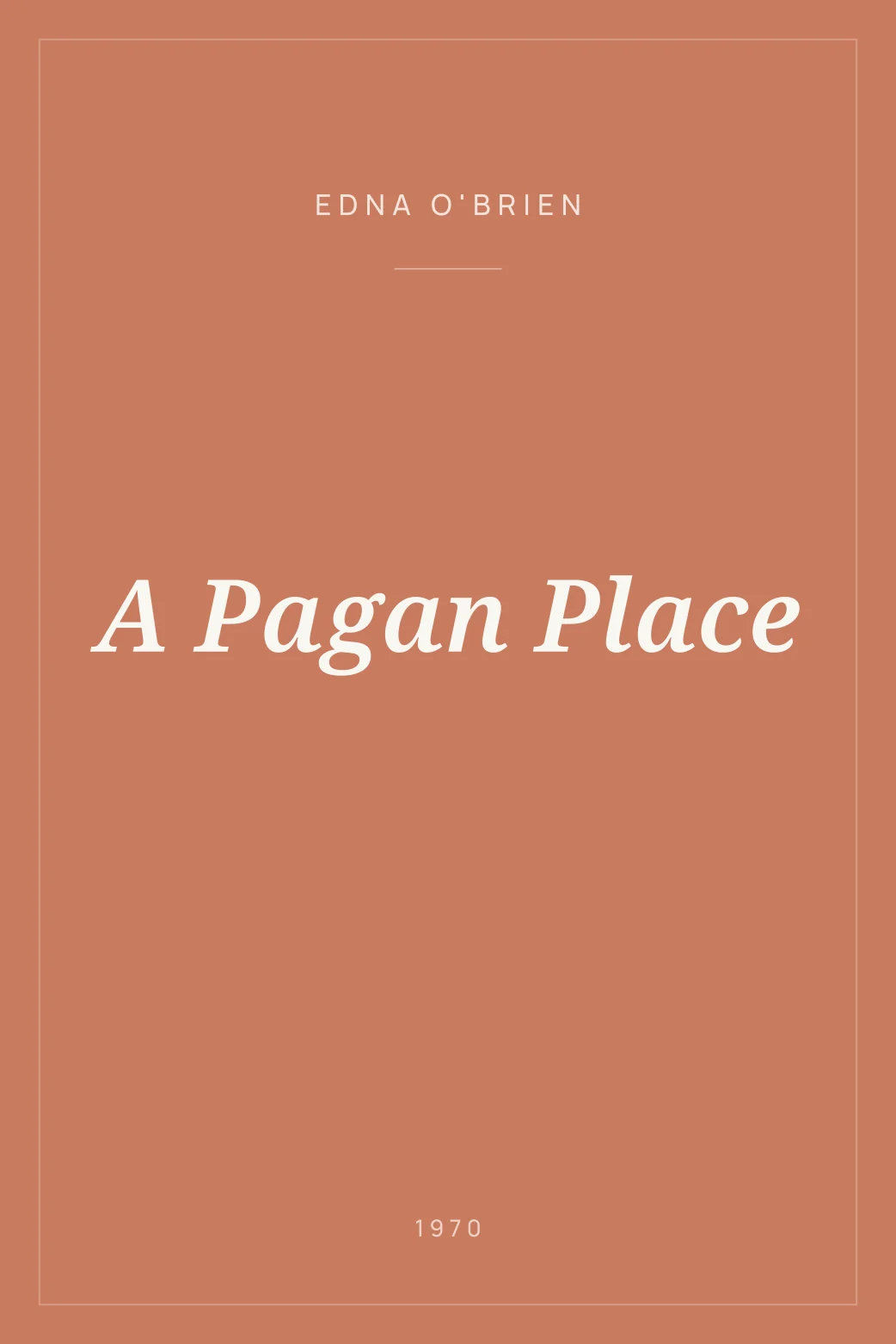 Portada de A Pagan Place